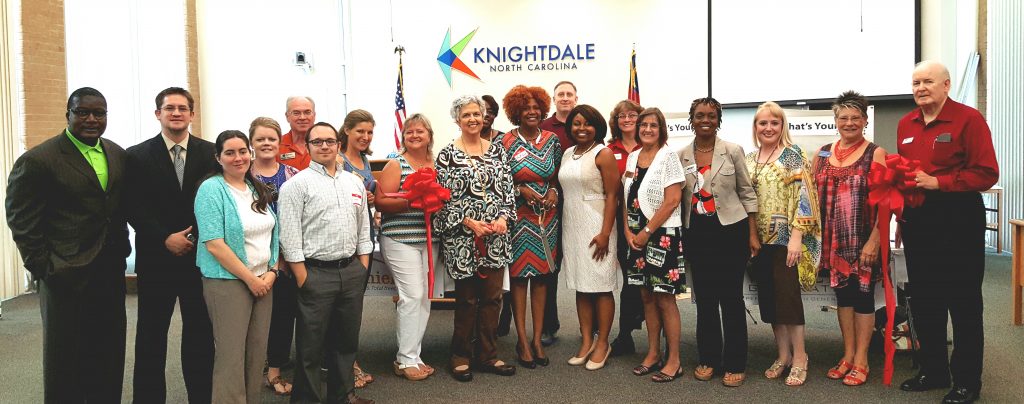 Red Ribbon showcase participants and supporters, August 2016. Source: Knightdale Chamber of Commerce, Knightdale NC.
