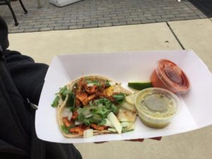 Taco from Las Gringas food truck. Photo: Kay Whatley.