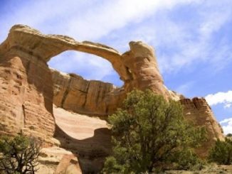 A natural arch in Rattlesnake Canyon, McInnis Canyons National Conservation Area. Source: Bureau of Land Management-Colorado.