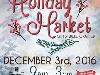 The 2016 Holiday Market poster. Source: The Crossing at Hollar Mill, Hickory NC.