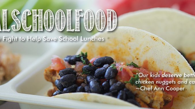 Use #realschoolfood and help donate to improve US school food. Source: PRNewsFoto/Chef Ann Foundation, Boulder CO.