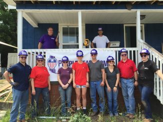 Purple Heart Homes volunteers completely renovate home for Iraq Veteran Lauren Hogan in Bessemer City, NC. Photo: PHH.