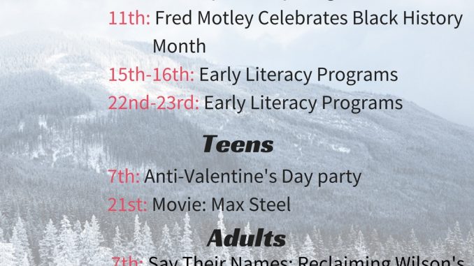 Wilson County Public Library Main Branch Events. Source: Will Robinson.