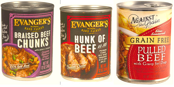 Evanger's pet food image from expanded US FDA recall.