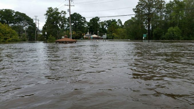 Hurricane flooding. Source: North Carolina Department of Public Safety.