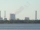 The power plant complex of Crystal River, on the right of the cooling towers is the nuclear reactor (Unit 3) Source: nadbasher; cropped by User:Theanphibian, Wikicommons.