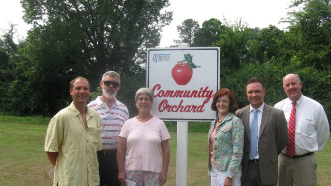 Rocky Mount NC Community Orchard Dedication 2012. Source: City of Rocky Mount.