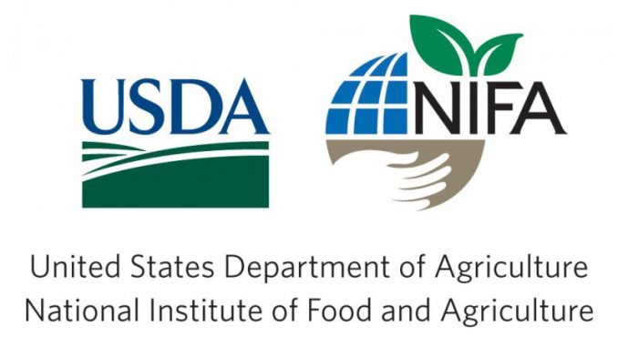 US Department of Agriculture and National Institute of Food and Agriculture logos.