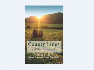 Winning photograph by Patricia Joynes graces the cover of the FCAC Writers Guild's 2019 edition of County Lines Literary Journal. Source: Donna Campbell Smith