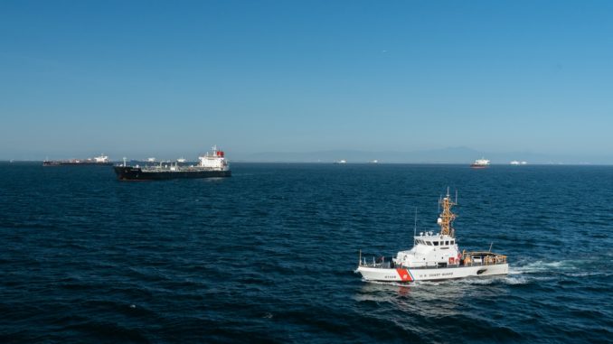 US Coast Guard Cutter Narwhal patrols the coast of Southern California, April 23, 2020. Photo: Petty Officer 3rd Class Aidan Cooney, US Coast Guard District 11 PADET Los Angeles