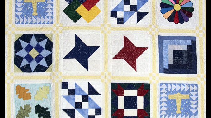 2020 Quilt made for the FCAC raffle by the Quilting Ladies of Lake Royale and Clear Creek Quilting in Bunn, NC. Source: Ellen Queen, Franklin County Arts Council, Louisburg, North Carolina